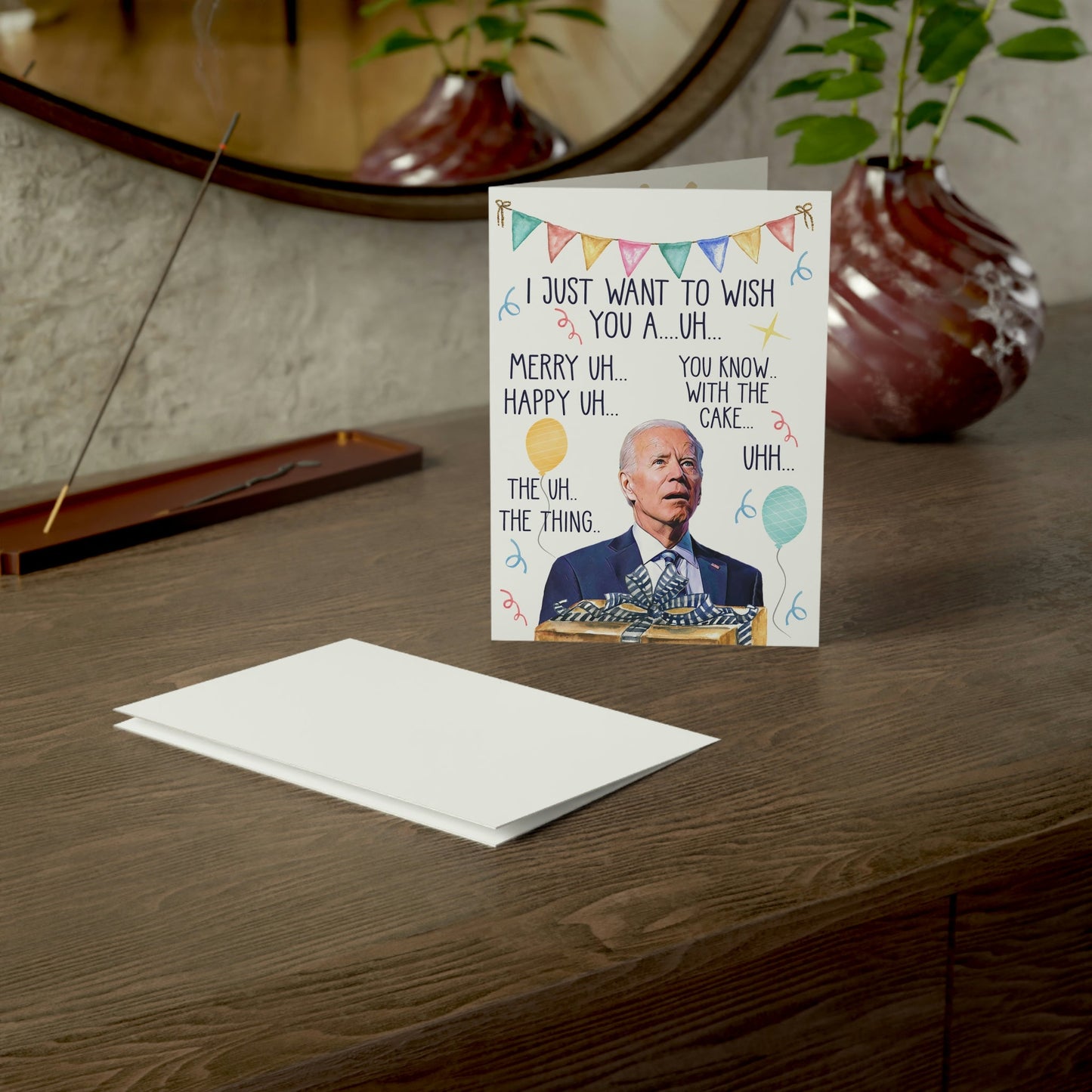 Hilarious Confused Biden Birthday Cards - Confused Birthday Merry Uh Happy Uhh