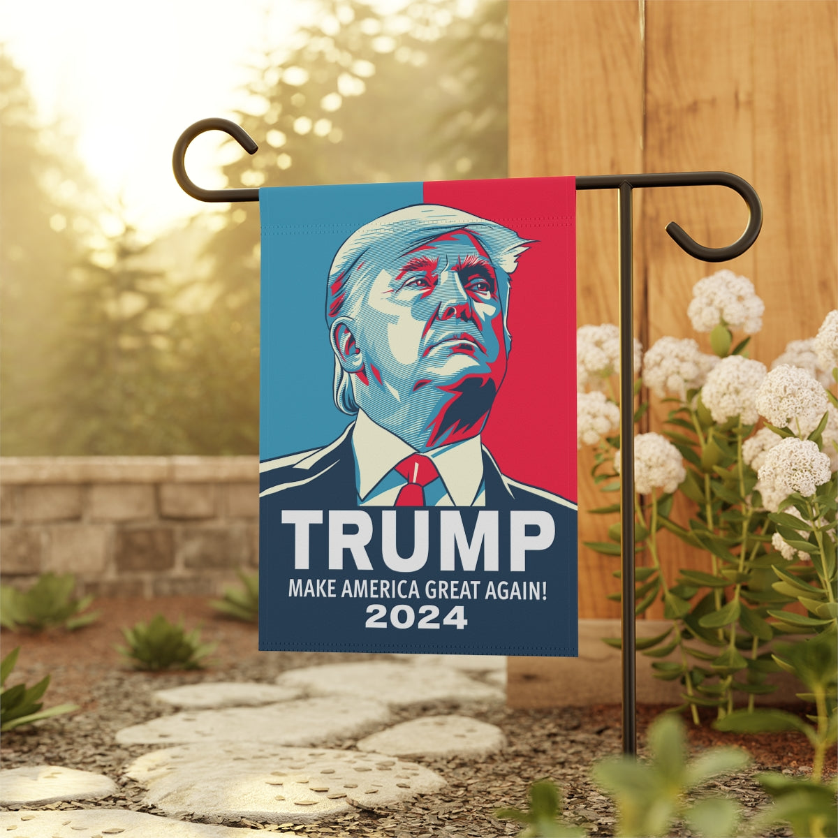 Trump 2024 Election Garden & House Banner 12"x18" and 24.5"x32" Pro Trump 2024 Vote Trump Make America Great Again 2024 Trump Campaign