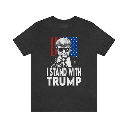 I Stand With Trump Shirt Unisex Bella Canvas Pro Trump Shirt Trump Arrested Trump Arraignment Trump Charges MAGA Trump 2024 Let's Go Brandon