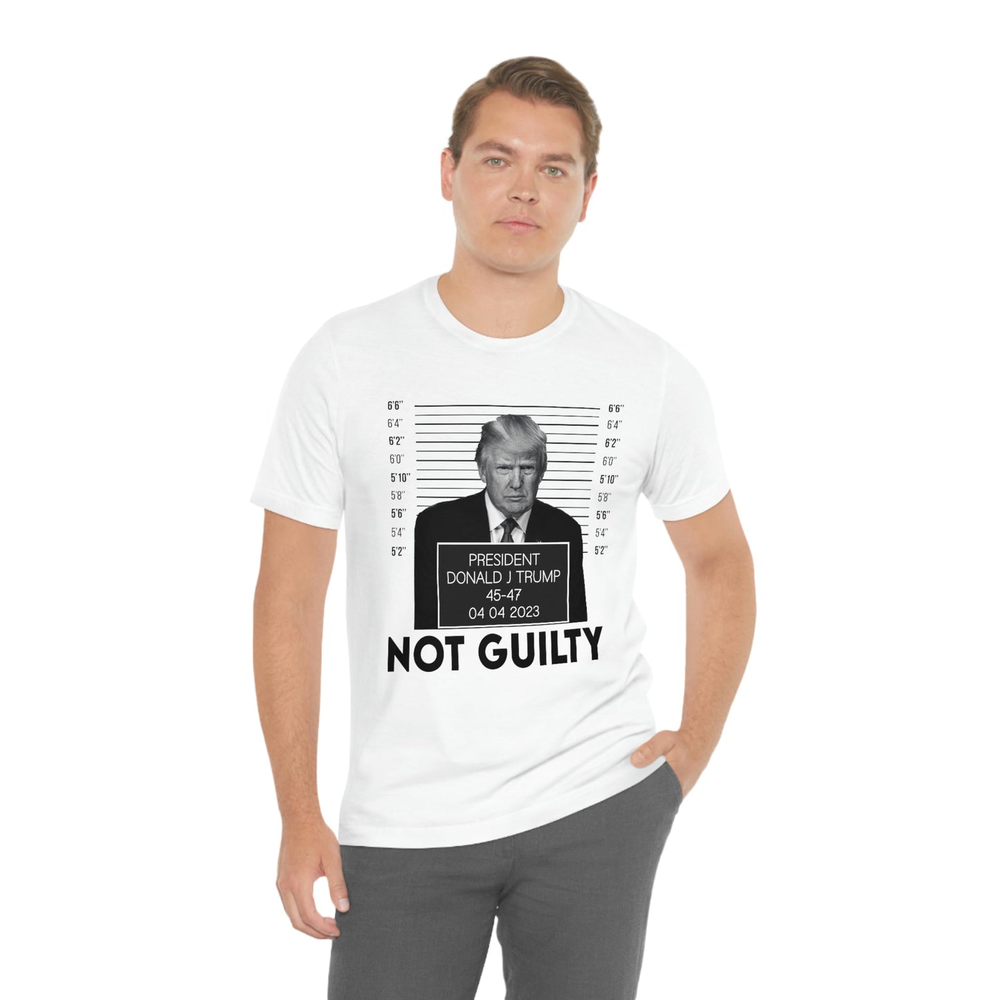 Trump Mugshot Not Guilty Shirt Unisex Bella Canvas Pro Trump Shirt