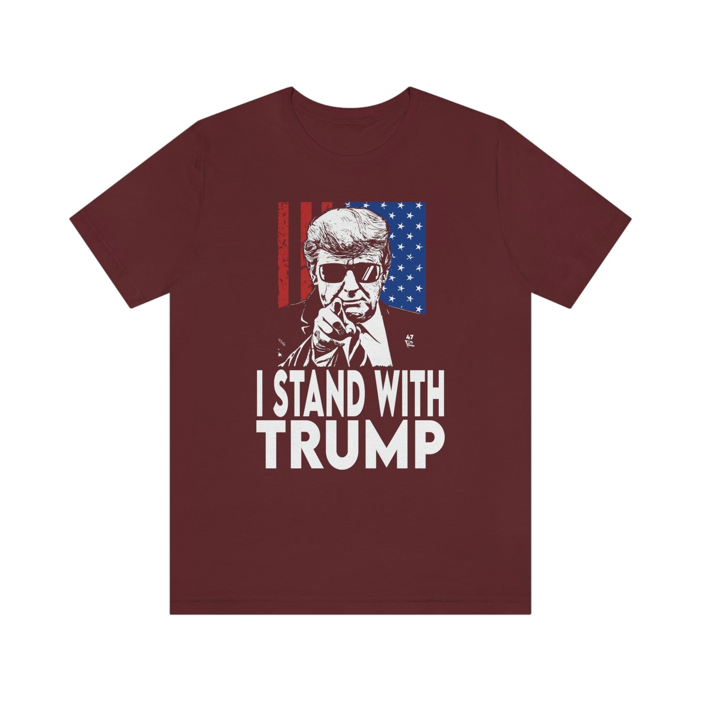 I Stand With Trump Shirt Unisex Bella Canvas Pro Trump Shirt Trump Arrested Trump Arraignment Trump Charges MAGA Trump 2024 Let's Go Brandon