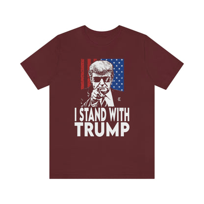 I Stand With Trump Shirt Unisex Bella Canvas Pro Trump Shirt Trump Arrested Trump Arraignment Trump Charges MAGA Trump 2024 Let's Go Brandon