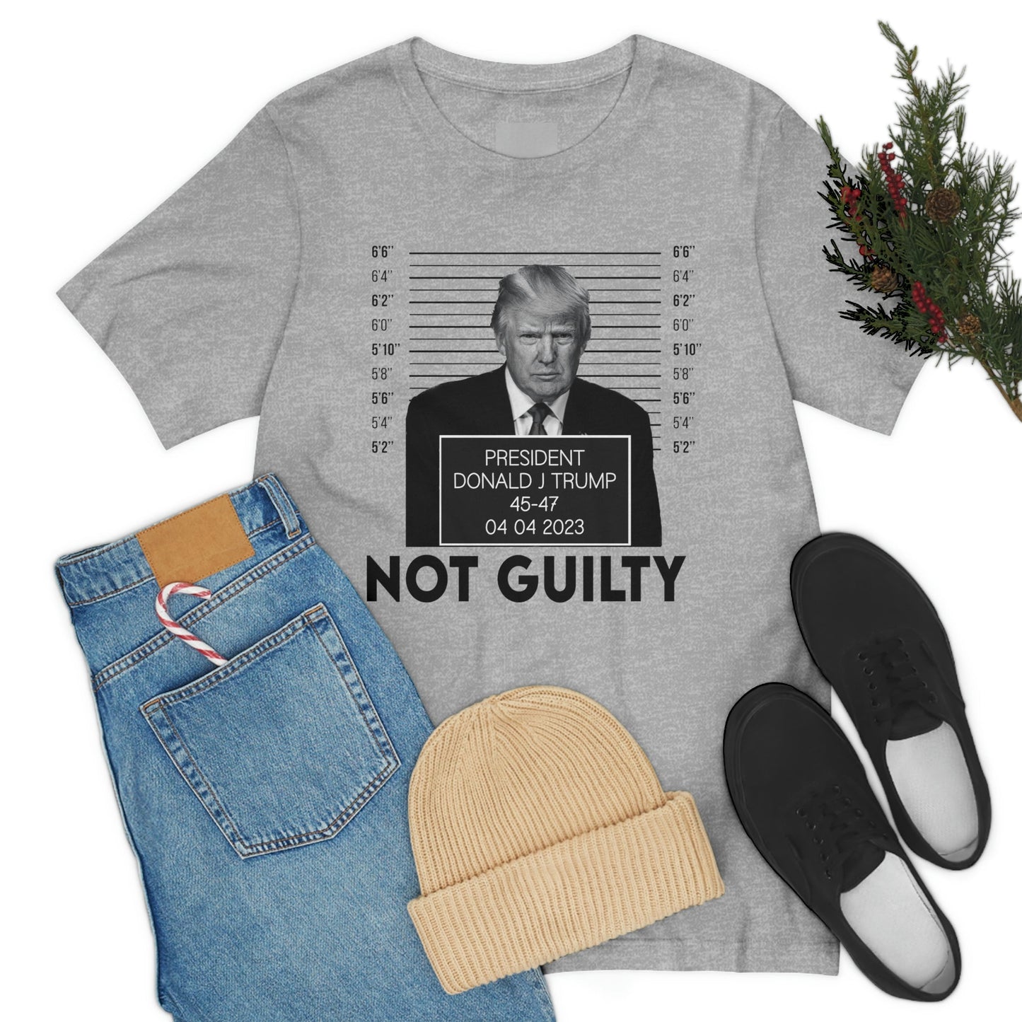 Trump Mugshot Not Guilty Shirt Unisex Bella Canvas Pro Trump Shirt