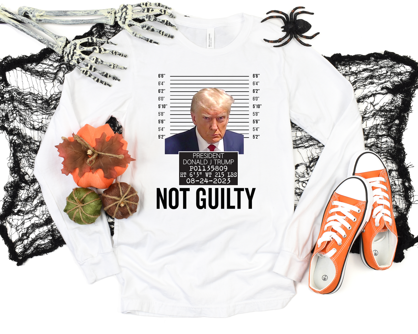 Trump Not Guilty Long Sleeves Shirt